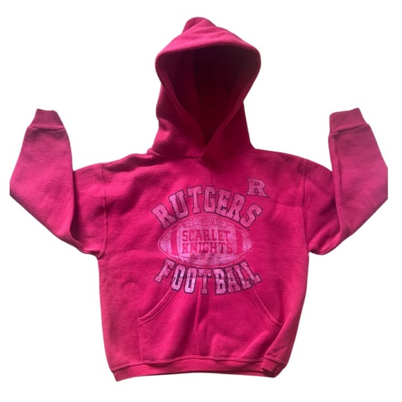 Russell Athletic Rutgers Hoodie with Distressed Lettering - Picture 1 of 5